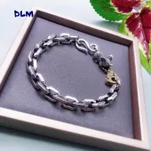 [Год крысы ] Ретро Браслет крысы и сыра 925 Серебряный крутой подарок для пары