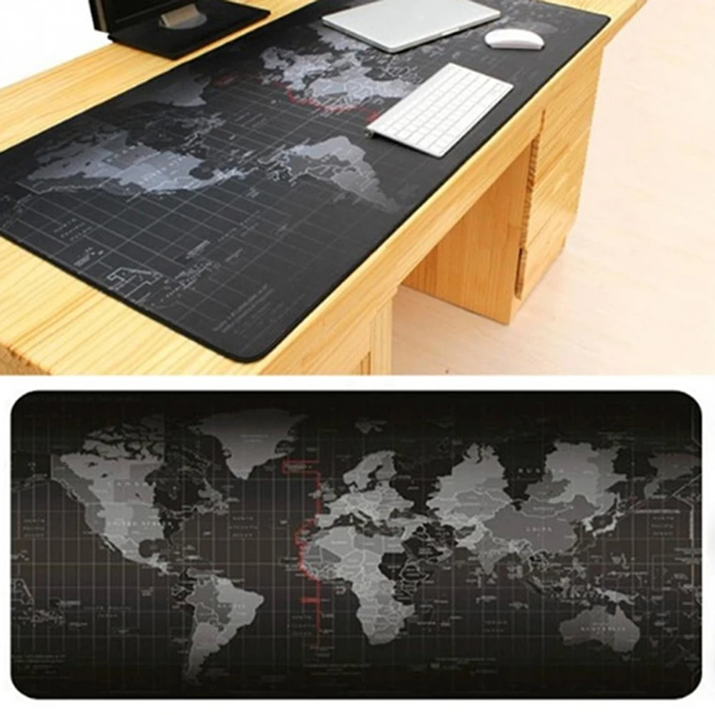 Игровой коврик для мыши RBG большой компьютерный резной с картой мира Настольный