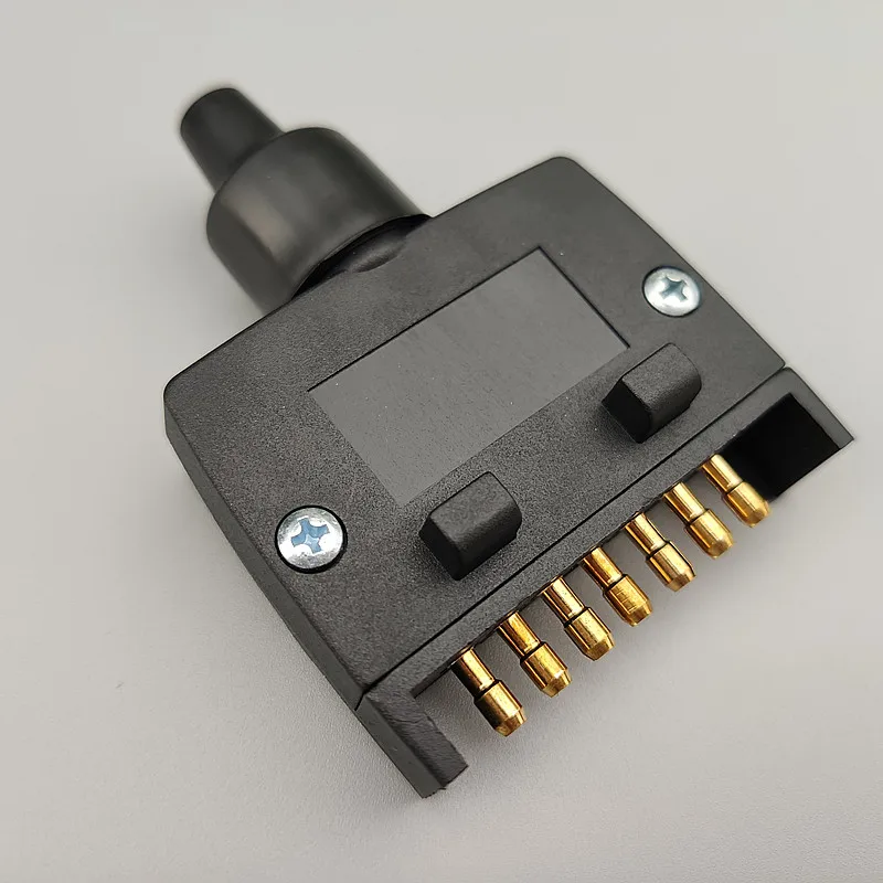 7 Pin Flat Male Female Trailer Connector Plug Socket Boat Caravan Motorhome Car Auto Truck RV Parts Camper Accessories