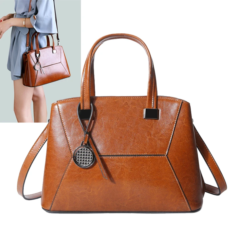 

Women Bag For Women 2019 New Handbags Waterproof Design Female Tote Genuine Leather Shoulder Messenger Bags Ladies Sac a Main