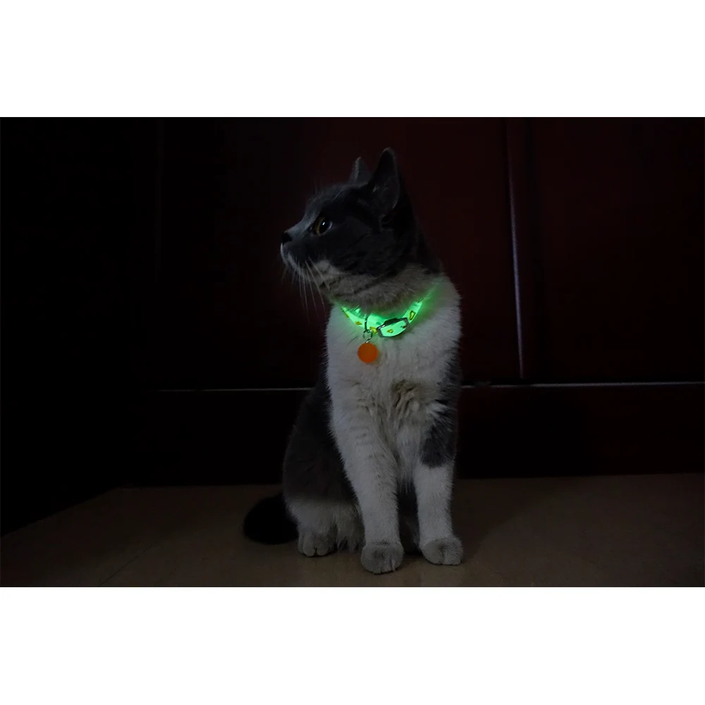 50set Luminous Cat Collar with Belll Night Glow Reflective Cats Collar Kitty Necklace Safety Kitten Neck Ring Breakaway Rubber 50set Luminous Cat Collar with Belll Night Glow Reflective Cats Collar Kitty Necklace Safety Kitten Neck Ring Breakaway Rubber