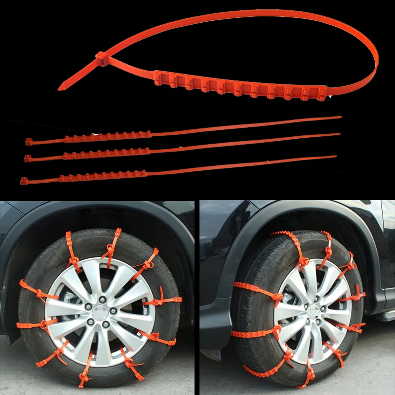 

Car Universal Mini Plastic Winter Tyres wheels Snow/Mud/Sand Chains tools For Cars/Suv Anti-Skid/Slip Outdoor