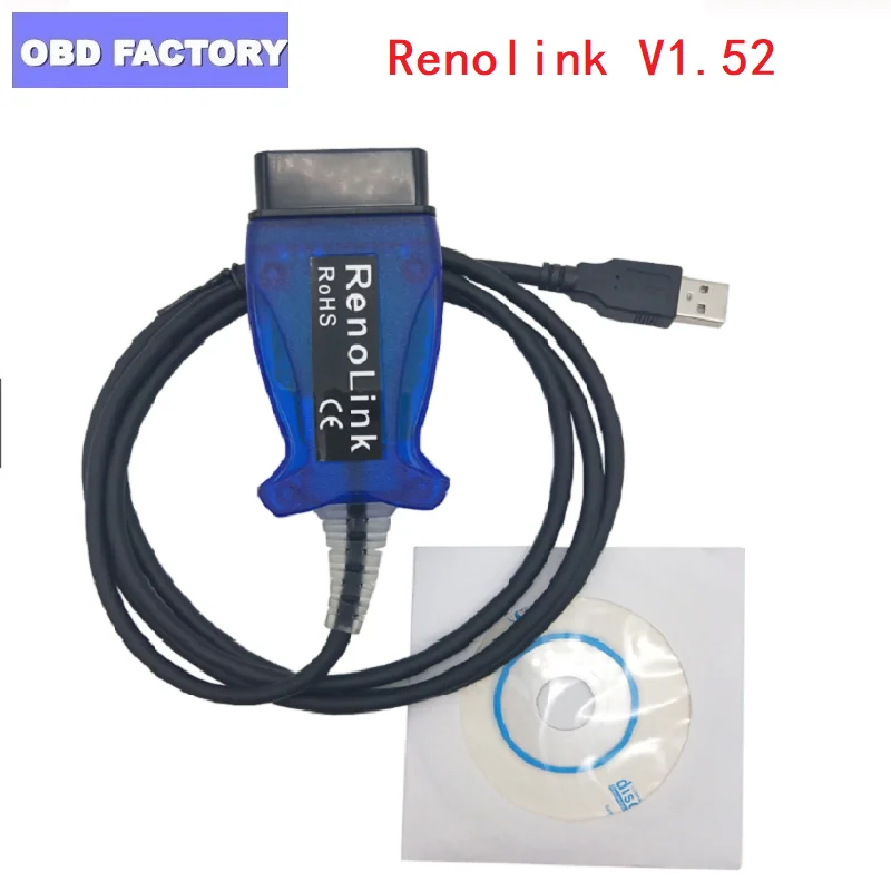 Профессиональный Автомобильный Диагностический кабель RENOLINK V1.52 ECU Программатор