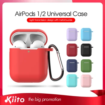 

AWEI A1 Wireless Earphone Case For Apple AirPods1/ 2 Silicone Charging Headphones Case Airpods Protective Cover