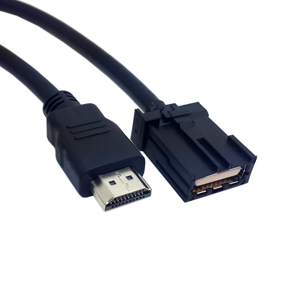 Высокая скорость HDMI 1,4 Тип E Мужской к HDMI Мужской видео кабель 1,5 м автомобильная система подключения класс разъем для автомобиля hyundai H1