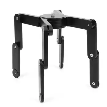 

Foldable Tripod Increasing Slide Rail Bracket Alloy Folding 3‑section Leg Riser Sliding Rail Stand Support with 4 1/4in Screw