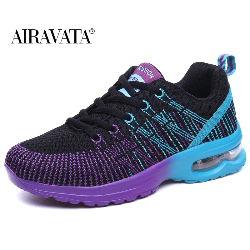 Women's Casual Fashion Air Cushion Lightweight Training Shoes Mesh Breathable Sneakers