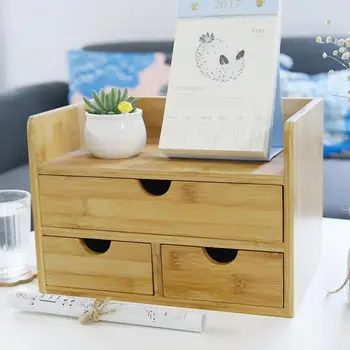 

Receive A Case Ark Of Wooden Furniture Office Drawer Desk Desktop Pcs Shelf Cosmetics Box