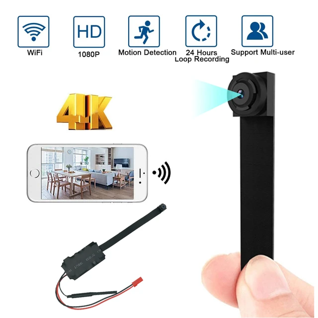 VIDCASTIVE R10 Mini Spy Hidden Camera 4K Wireless WiFi Small Nanny Cam