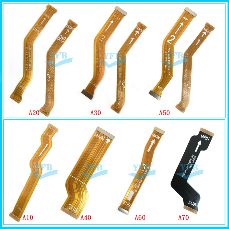 Разъем материнской платы 10 шт. гибкий USB-кабель с ЖК-дисплеем для Samsung Galaxy A10 A20 A30