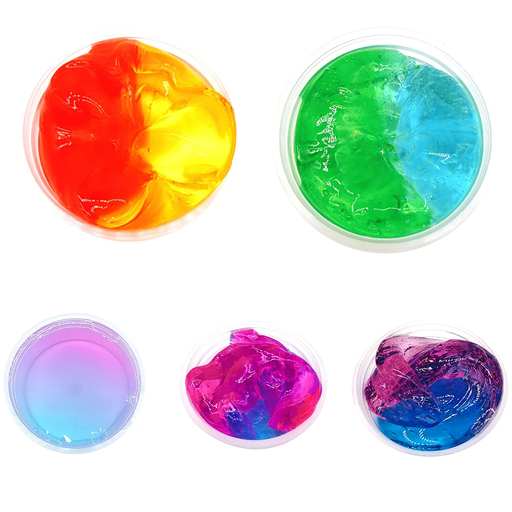 60ml Slime Fluffy Supplies Polymer Clay Charms Slime Glitter Magic Colored Sand Plasticine Toys For Children