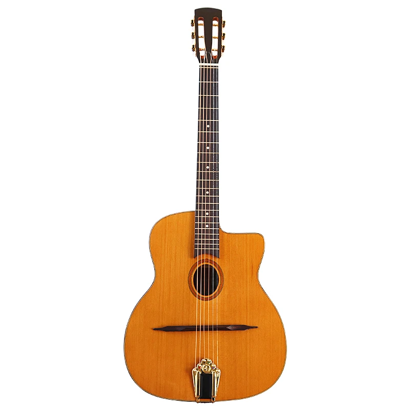 Django Guitar 41 Inch Acoustic Guitar 6 String Gypsy Swing Jazz Solid