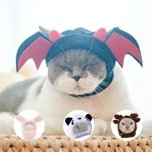 

Animal Decorate Pet Cat Hat Multi Sizes Designer Soft Cotton Dogs Accessories Head Wear Adjustable Lovely Winter Kitten Caps