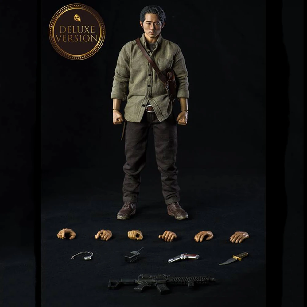 

Limited ThreeZero 3Z0038 1/6 Scale Male Solider Zombie Glen Rhee Full Set Action Figure Model for Fans Deluxe Edition/Normal ver