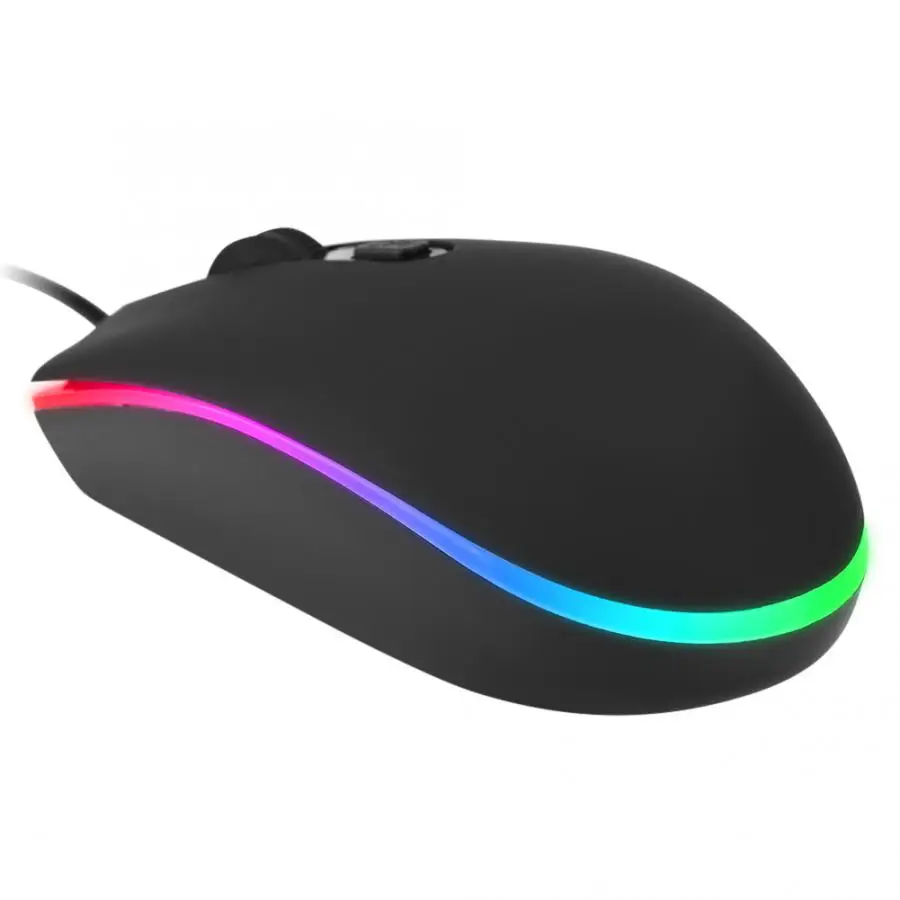 ZERODATE S900 1600 dpi USB Проводная оптическая игровая мышь RGB светодиодный подсветка для ПК/ноутбука