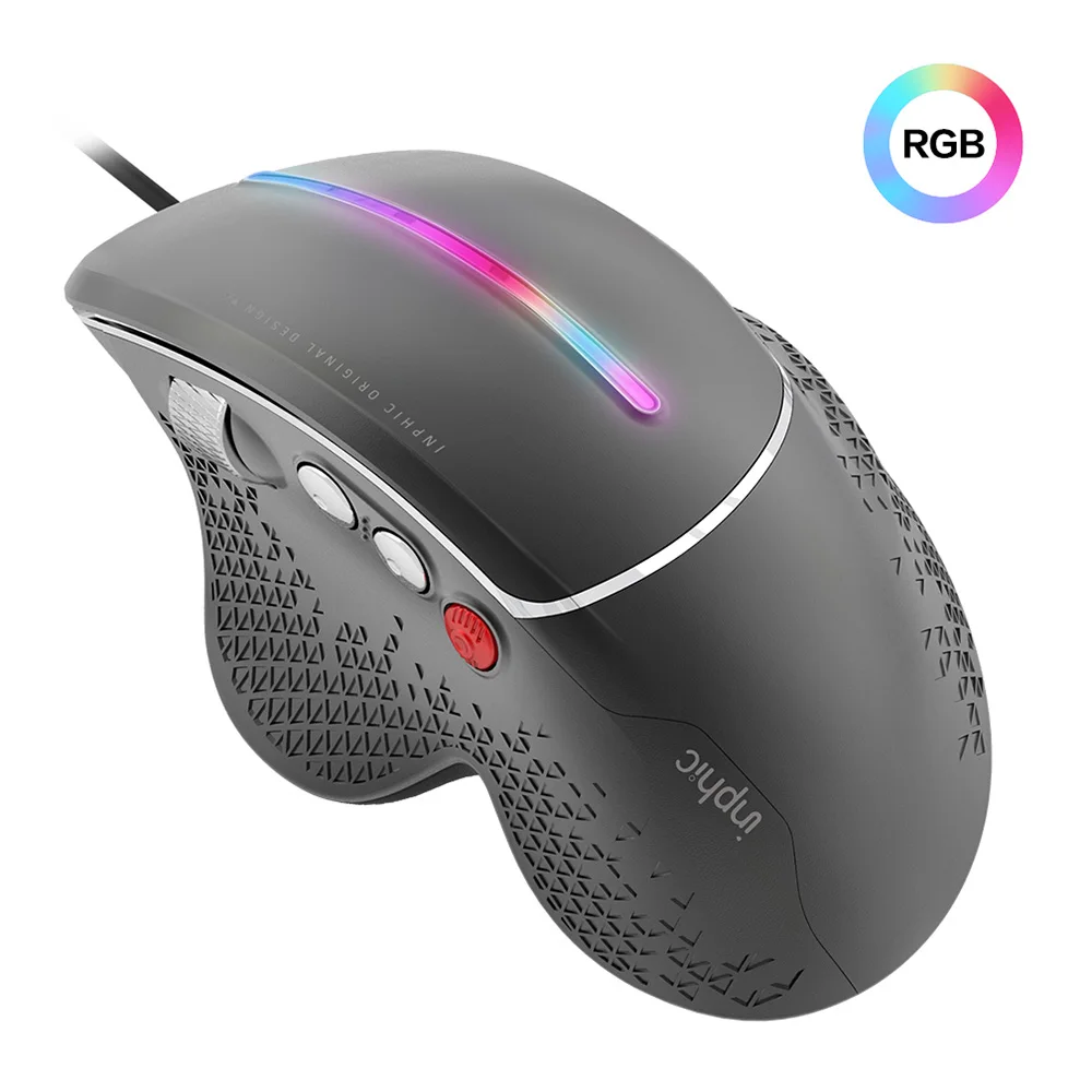 Высококачественная оптическая профессиональная игровая мышь с 7 RGB подсветкой USB