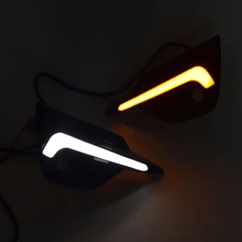 

Car LED Daytime Running Light for Nissan Qashqai 2019 2020 Dynamic Turn Yellow Signal Car DRL 12V LED Fog Lamp