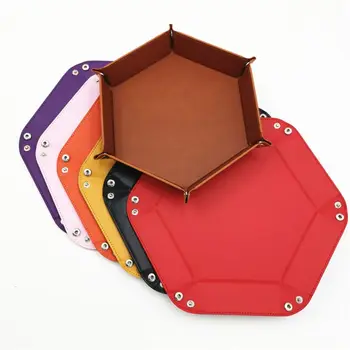 

Dice Tray Metal Dice Rolling Tray Holder Storage Box for RPG DND Table Games