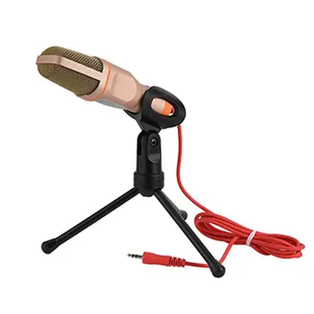 

3.5mm Interface Computer Microphone Metal Condenser Recording Microphone Live Voice