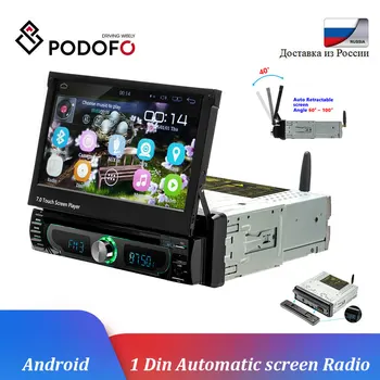 

Podofo 10.1" Android Multimedia Player GPS Navigation Car Radio 1 Din Universal Autoradio WIFI Bluetooth FM AM USB Audio Stereo