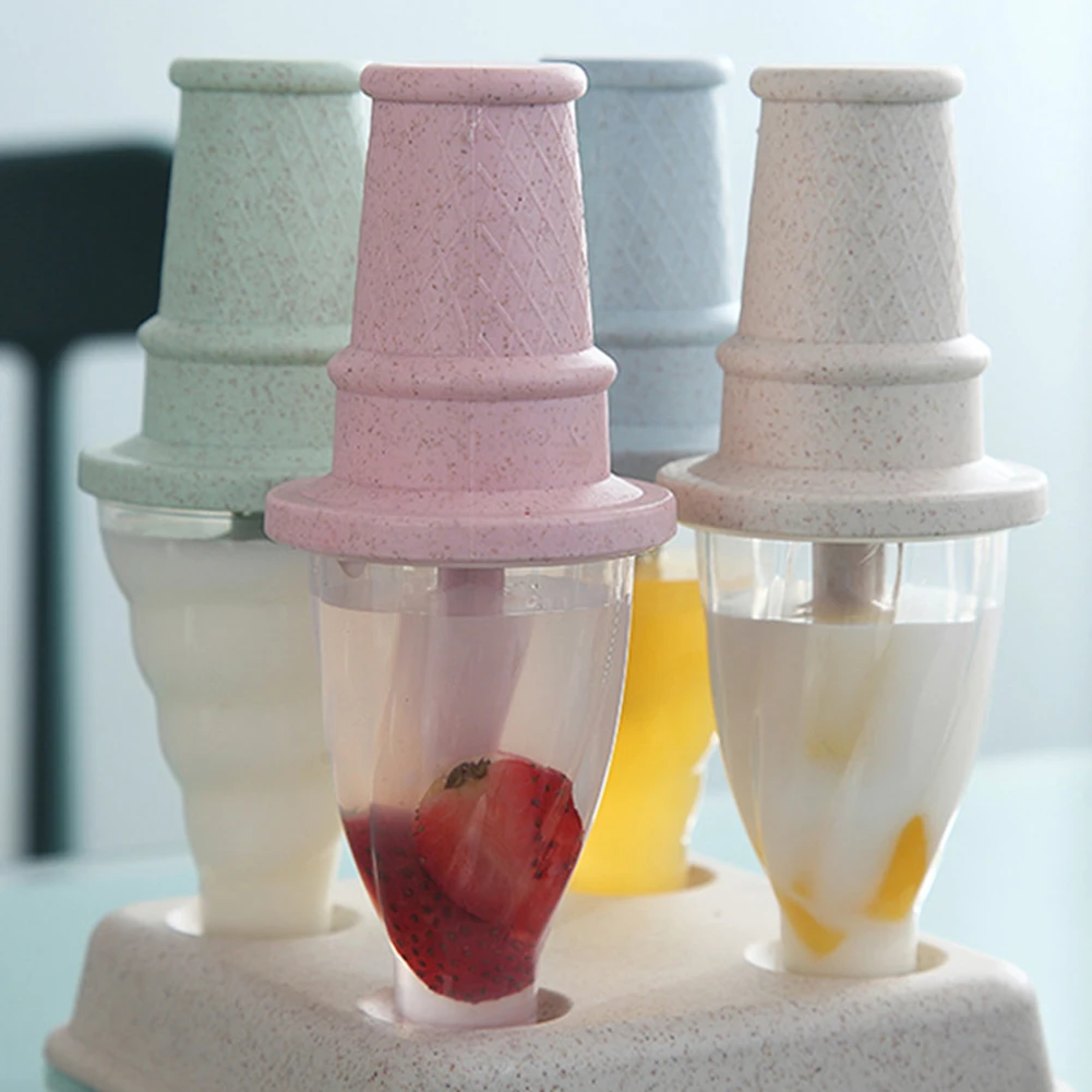 Летний дом DIY милый фруктовый сок морозильник конус эскимо форма для изготовления мороженого кухонный инструмент для изготовления пшеничной соломы мультфильм мини