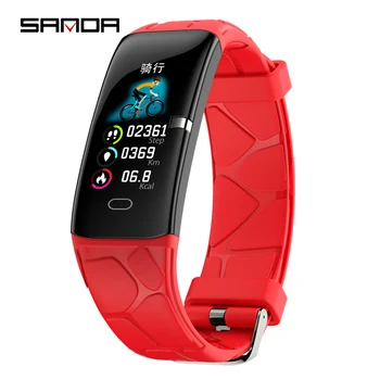

Sanda Sport Smartband E58 Heart Rate Monitor Fitness Activity Smart Wristband Blood Pressure Bracelet IP67 Waterproof SmarWatch