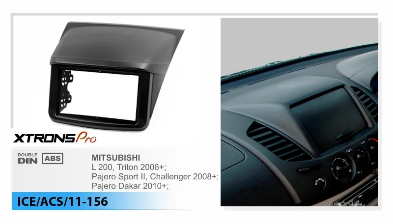 XTRONS Радио панель для MITSUBISHI L200 Triton Pajero Sport II головное устройство Dash CD Facia рамка Монтажный Комплект двойной DIN