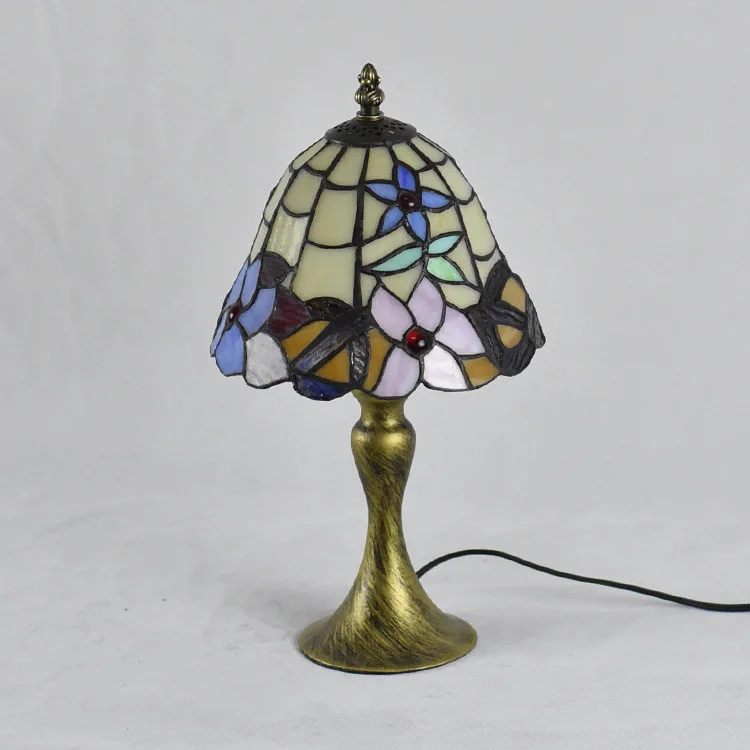 

Tiffany Table Lamp E27 Baroque Bedroom Bedside Lamp Creative Fashion Retro Table Lamp