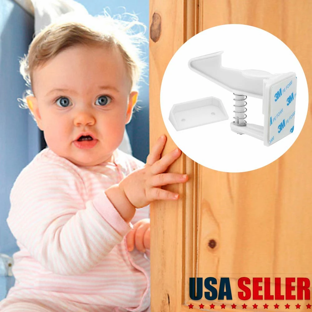 

2/3/4Pcs Invisible Child Safety Lock Drawer Door Cabinet Cupboard Toilet Safety Lock Kids Care Locks Straps Baby Protection