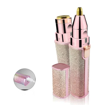 

2 in 1 USB Electric Hair Removal Device Portable Lipstick Women Epilator Facial Epilator Depilation Fashion Bikini Hair Removal