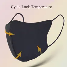 Мужские черные маски хлопок три-ди мужские профессиональные маски Осень Зима Мода Теплый пылезащитный туман и дымка Защита от солнца пыльцевая маска