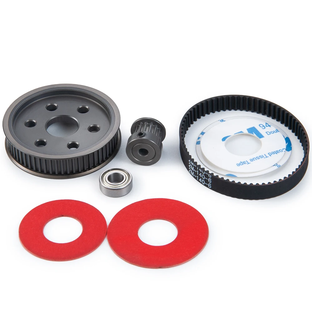 Sistema Di Trasmissione A Cinghia Per Tamiya TT02 TT-02 1/10 RC Auto - Aggiornamento Parti Metalliche 16T/40T