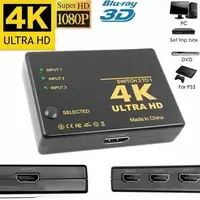 4K 1080p 3D HDMI-kompatiblen Switch Selector 3 Eingang 1 Ausgang Port Hub Switcher Für HDTV DVD PS3 Xbox High-definition Video