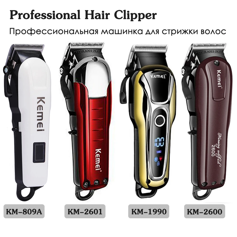 Skup Kemei trimmer profesjonalna maszynka do włosów ścinanie włosów maszyna maszynka do włosów maszynka elektryczna do strzyżenia włosów fryzjer narzędzia 5