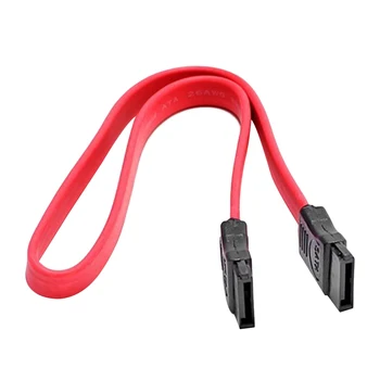 

45cm Serial ATA SATA 2.0 Data HDD Hard Drive Disk Cables Red 1PCS H2L22