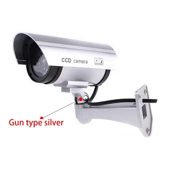 

Simulation Fake Dummy Camera Outdoor Indoor Waterproof Security CCTV Solar Energy Simulate Cameras With LED Light