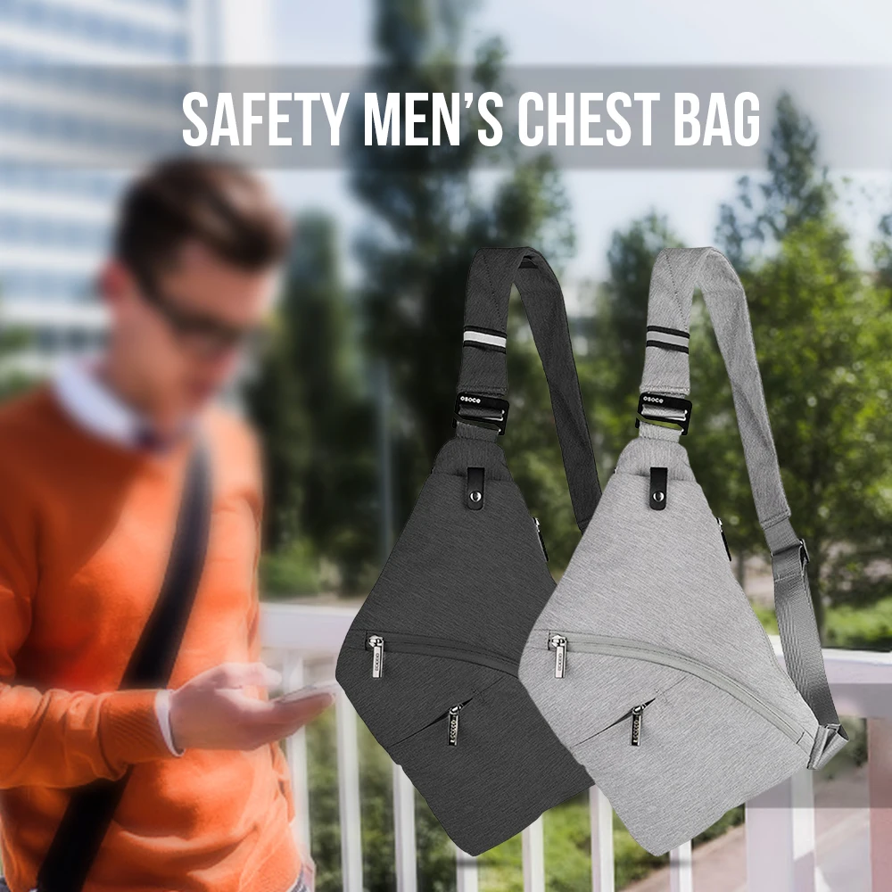 Мужская Противоугонная Защитная нагрудная сумка, тактическая сумка для оружия, мужская сумка-кобура с передним ремнем через плечо, Карманный Рюкзак для хранения на плечо
