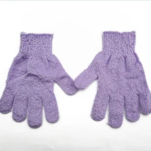 1pc banho luva chuveiro purificador de volta esfregar esfoliante corpo massagem esponja luvas