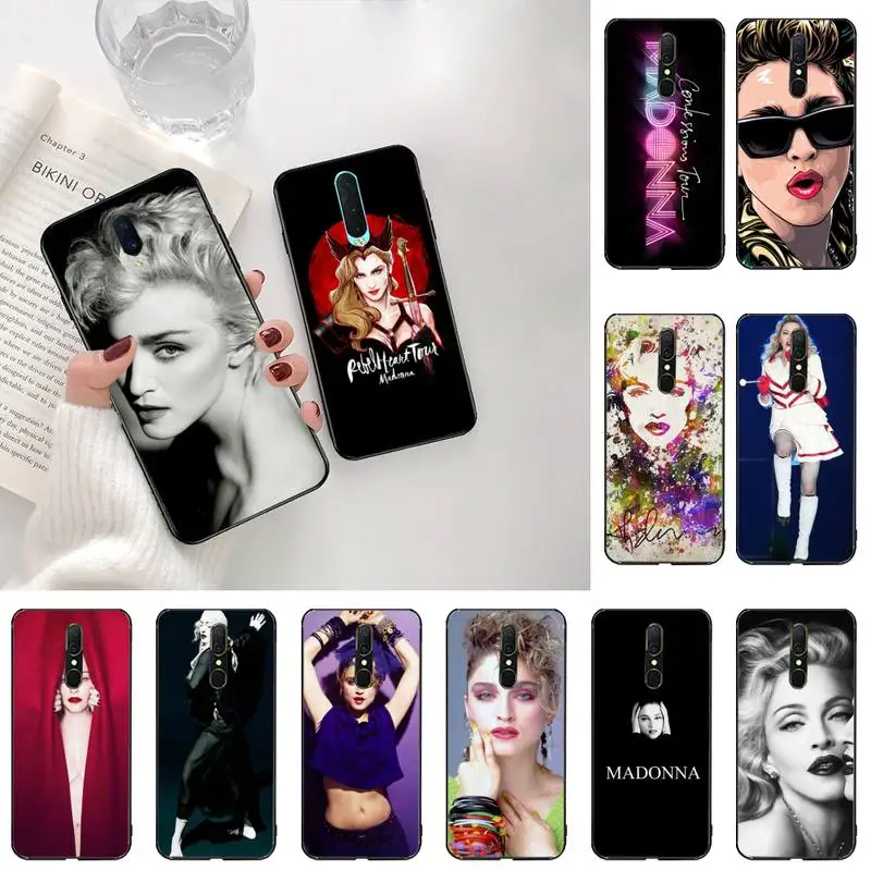 Популярная певица Мадонна DIY Окрашенные Bling чехол для телефона Oppo A5 A9 2020 Reno2 z Renoace
