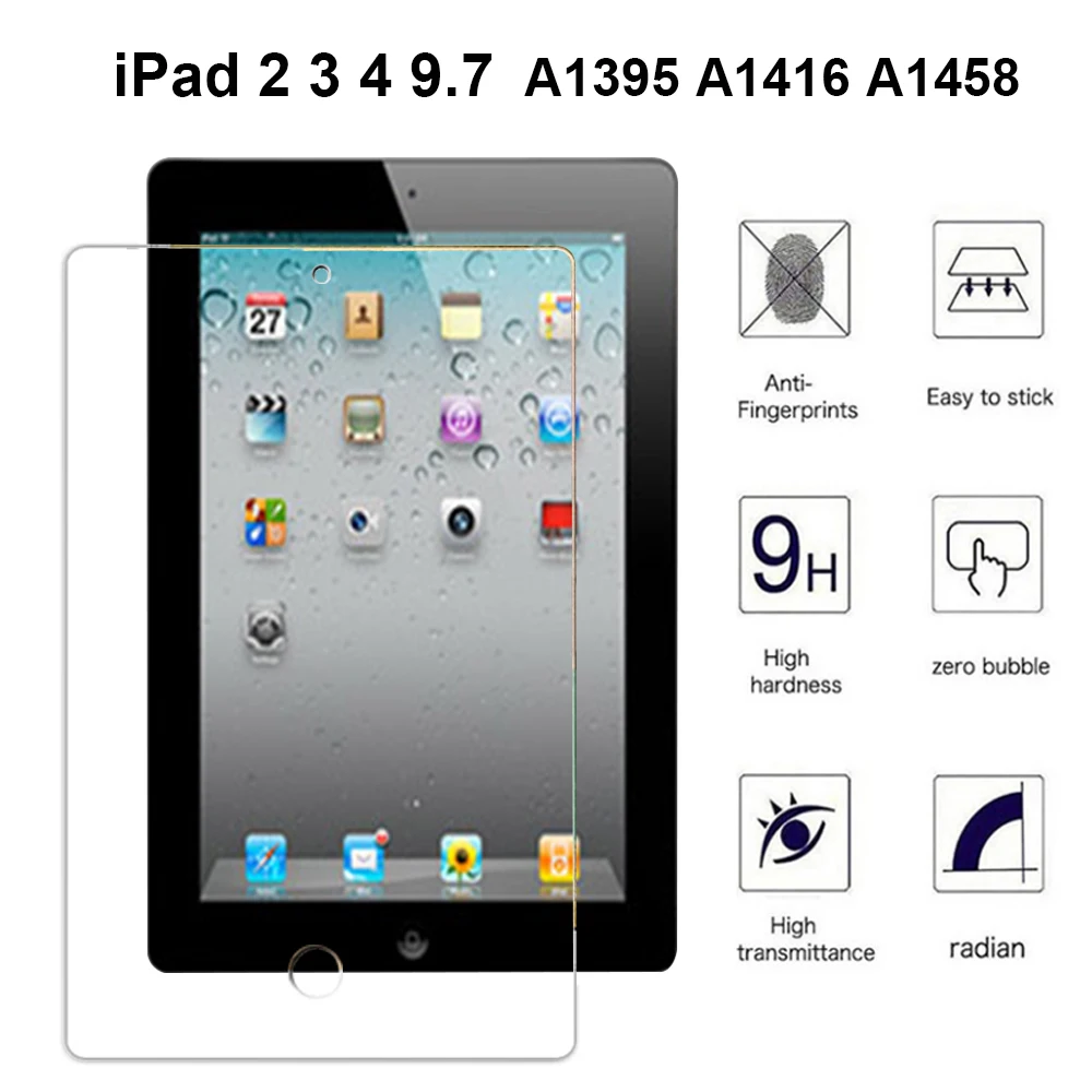 Закаленное защитное стекло для планшета Apple iPad 2 3 4 9 7 дюйма закаленная пленка iPad2