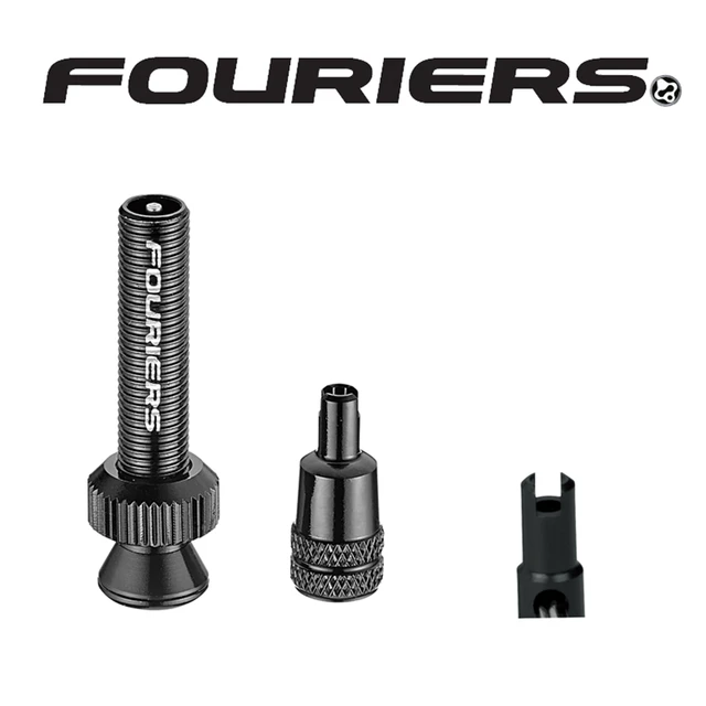 FOURIERS Bicycle Vacuum Tire Nozzle Road MTB Mountain Bike Tubeless Schrader Valve Adapter Comes