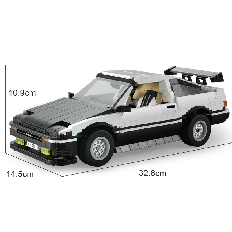1234 шт. AE 86 Супер гоночный автомобиль спортивный строительные блоки город гонщик