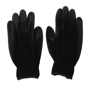 

12 Pairs Nylon Work Gloves Pu for DIY Garden Mechanic M