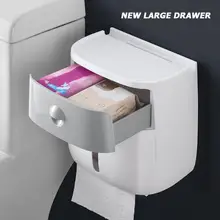 Полки для хранения для ванной настенный бытовой Туалет водонепроницаемый тканевый ящик для хранения мелочей двойной слой диспенсер