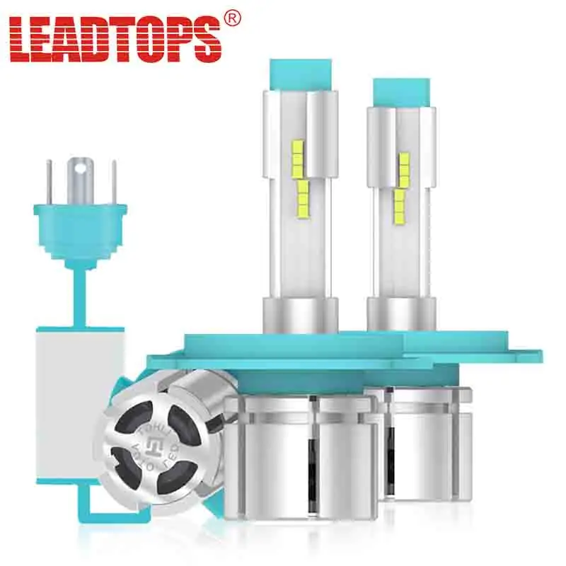 LEADTOPS 2 шт. супер мини Автомобильные фары H7 H4 H11 Светодиодный H3 H27 H13 HB4 HB1 9003 HB2 9005 HB3 9006