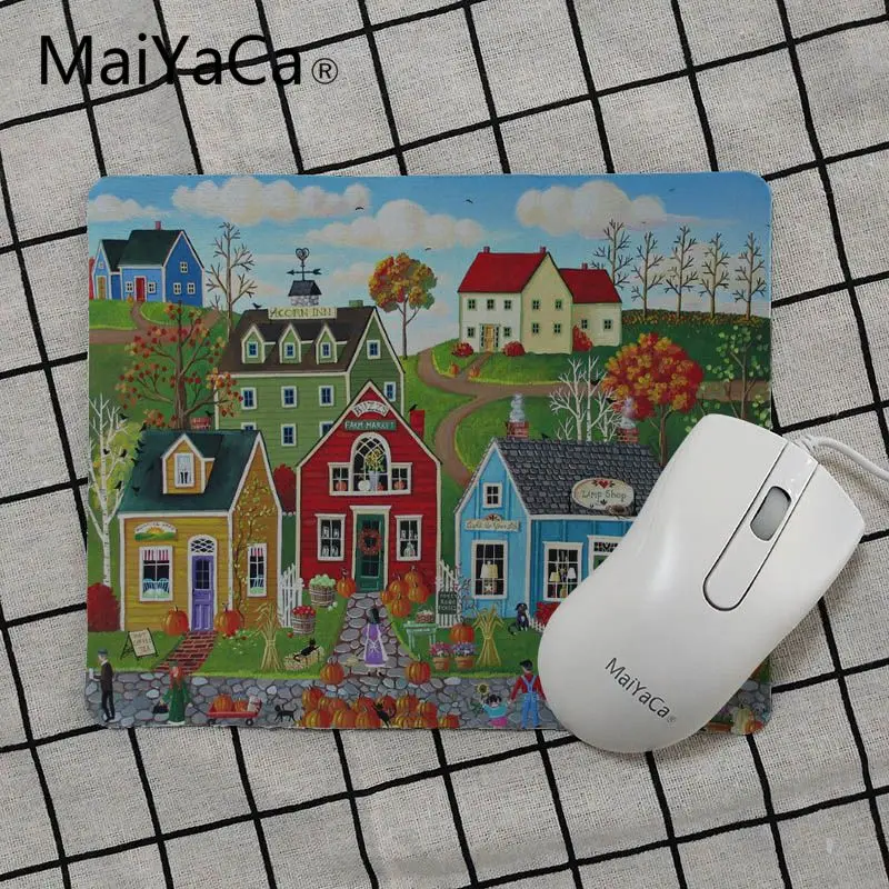 MaiYaCa детская настольная Краска Рисование дом Лидер продаж большая акция Россия подставка под руку коврик для мыши геймер Настольный коврик - Цвет: No Lock Edge25x29cm