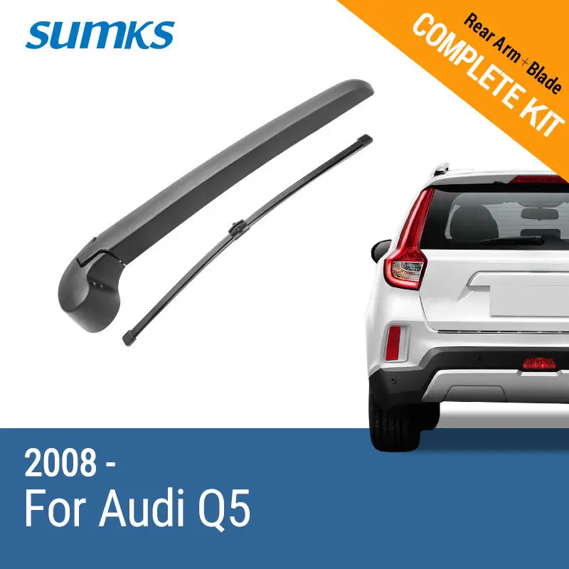 Sumks Rear Wiper & Arm For Audi Q5 2008 2009 2010 2011 2012 2013 2014