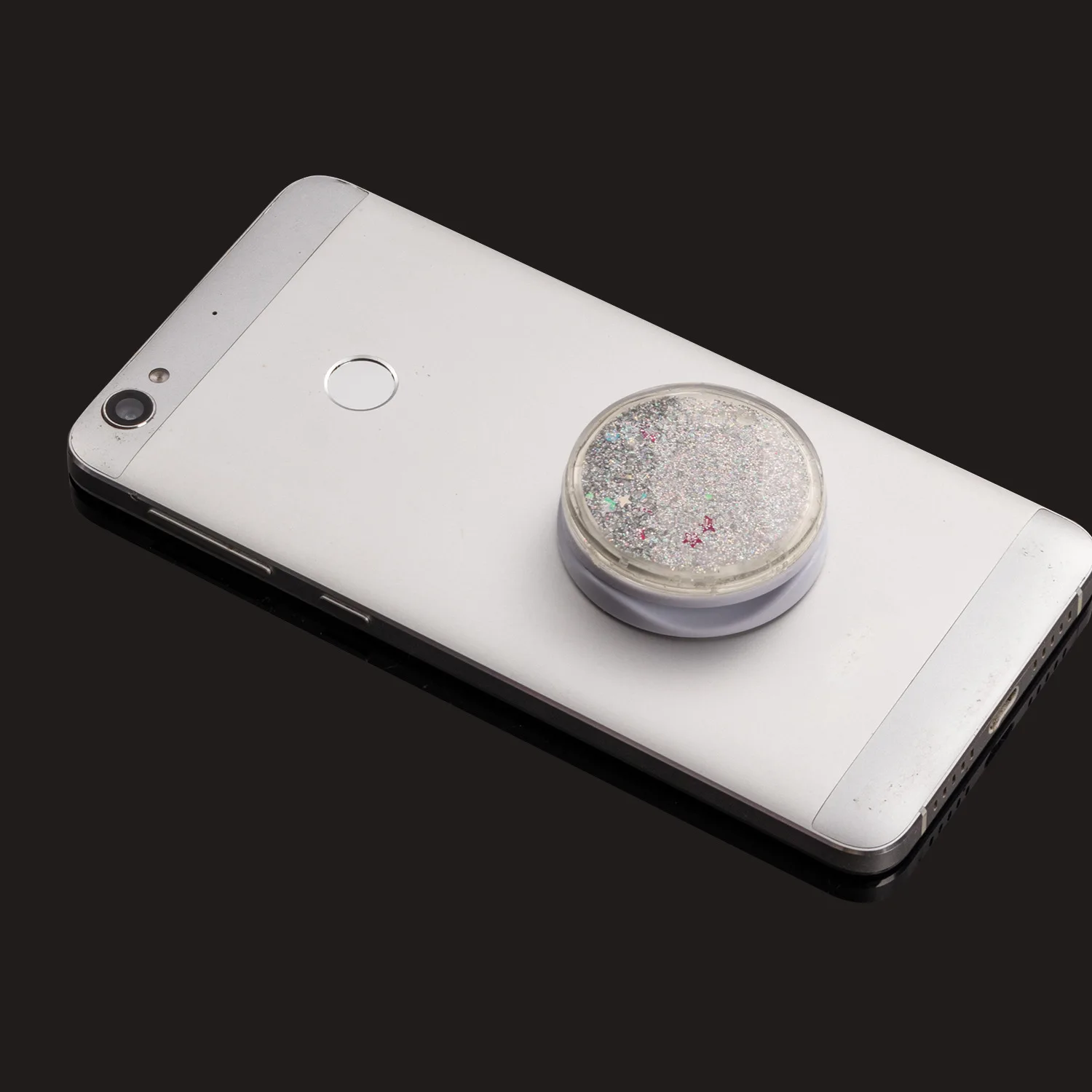 Кольцо-держатель для телефона, anel marble, милый movil, зыбучий песок, подставка для телефона, для мобильного телефона, единорог, iphone, huawei, redmi, телефоны - Цвет: ls silver