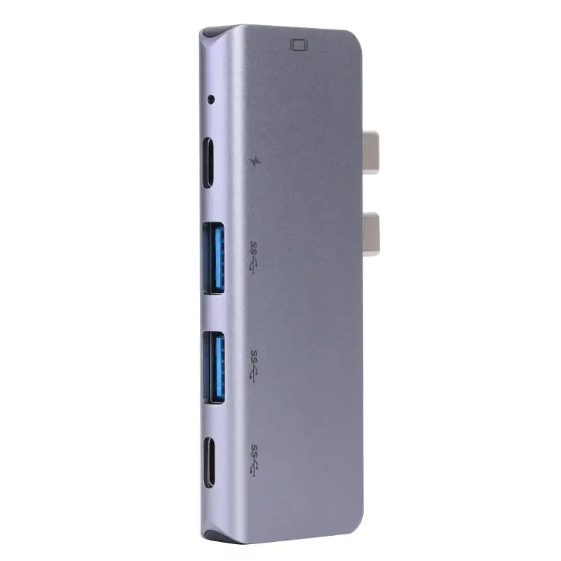 5 портов usb type C HUB USB-C до 4K 30Hz HDMI usb type-C адаптер Встроенная версия 5 в 1 компьютер ПК ноутбук сплиттер алюминиевый сплав