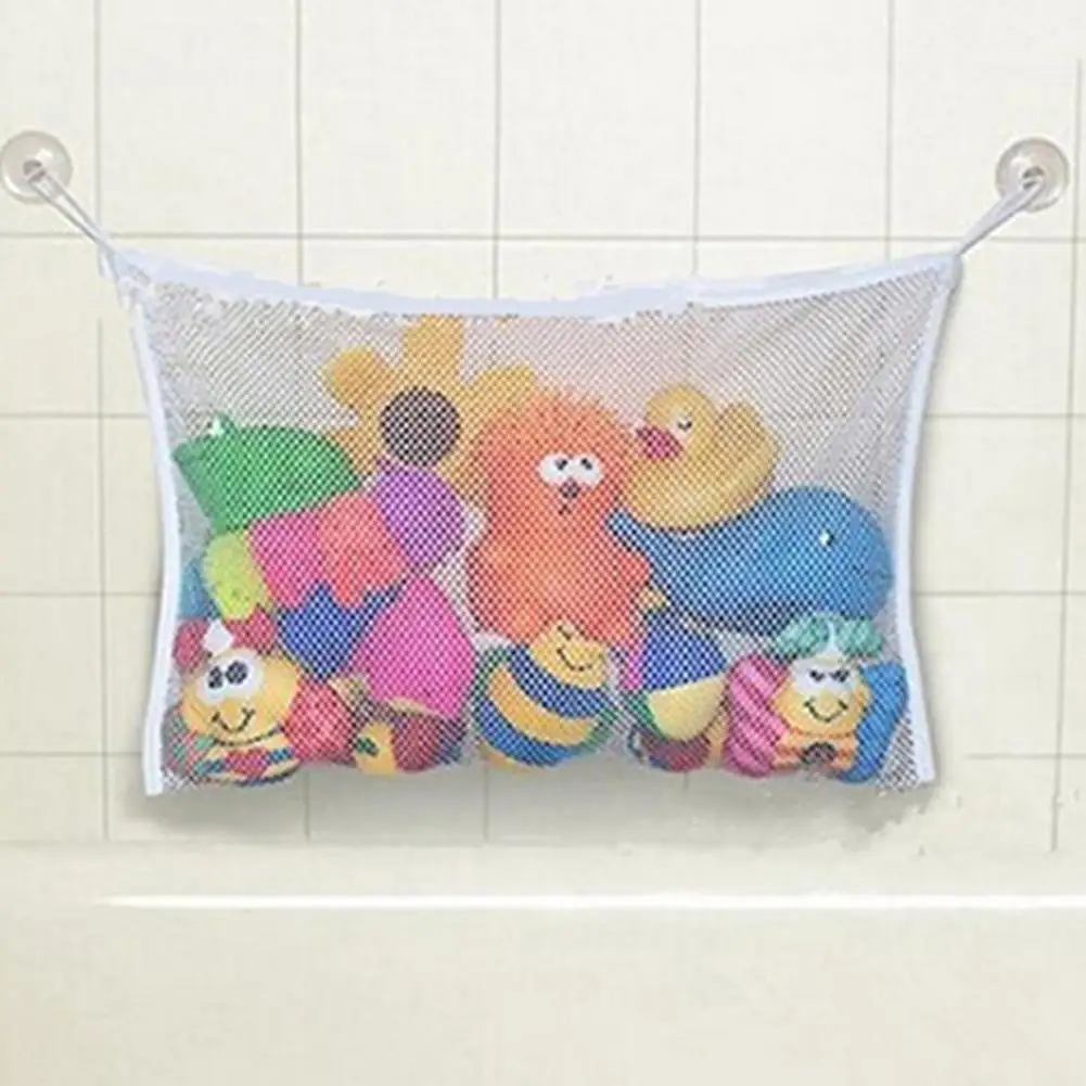 

Baby Child Bath Toy Hanging Mesh Net Bathroom Stuff Storage Bag with Suction Cup with Suction Cups,Bathroom Hanging Bag hot sale